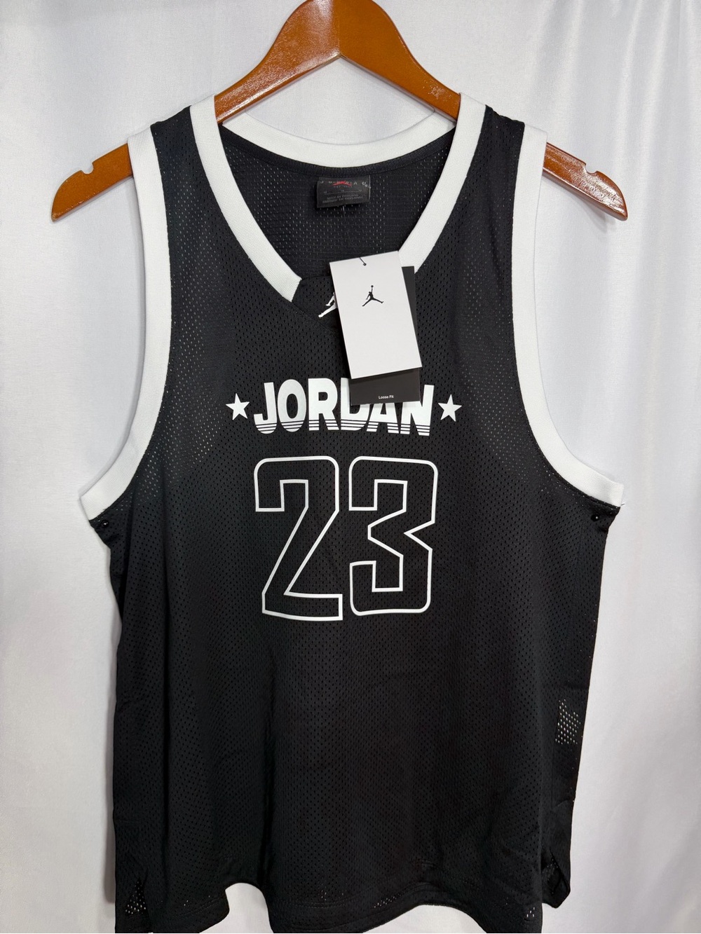 Jordan Black and White 23 Mesh women’s  Basketball Jersey size M